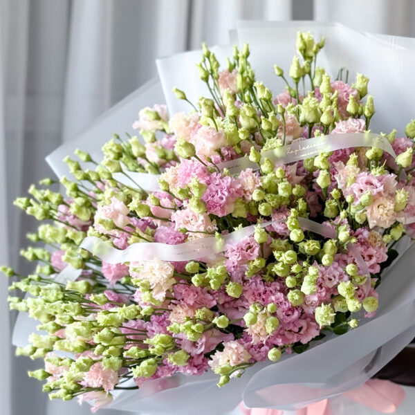 Bukiet Różowej Eustomy